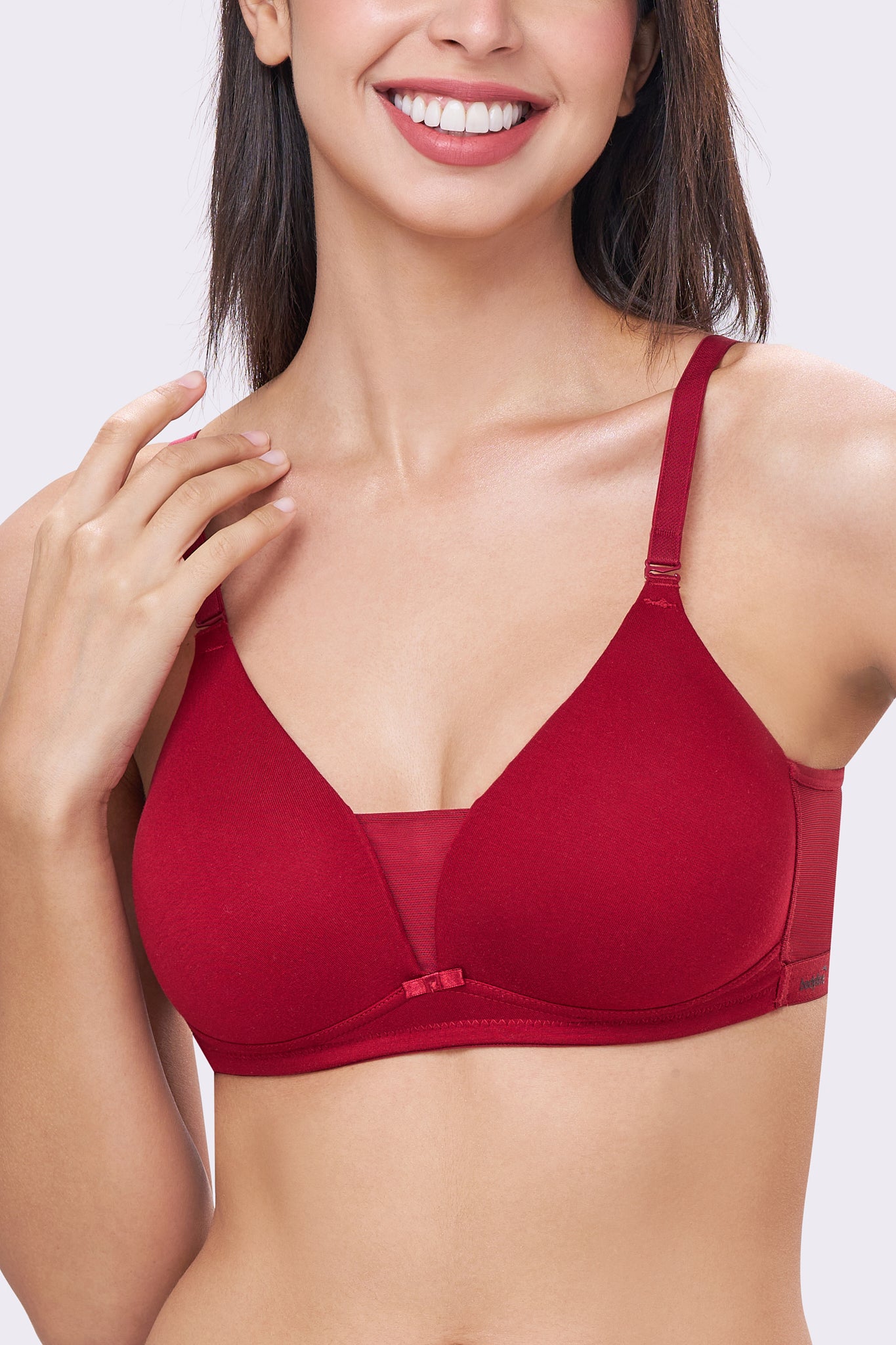 PIXIE | Seamless Cotton Comfort – Triangle Cup, Padded, Non-Wired T-Shirt Bra