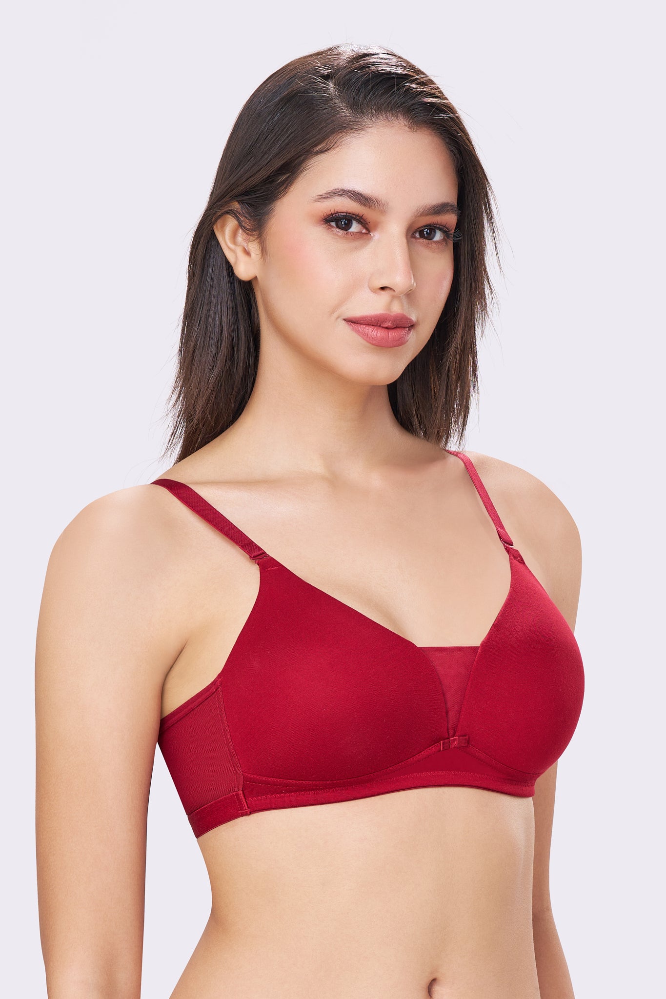 PIXIE | Seamless Cotton Comfort – Triangle Cup, Padded, Non-Wired T-Shirt Bra