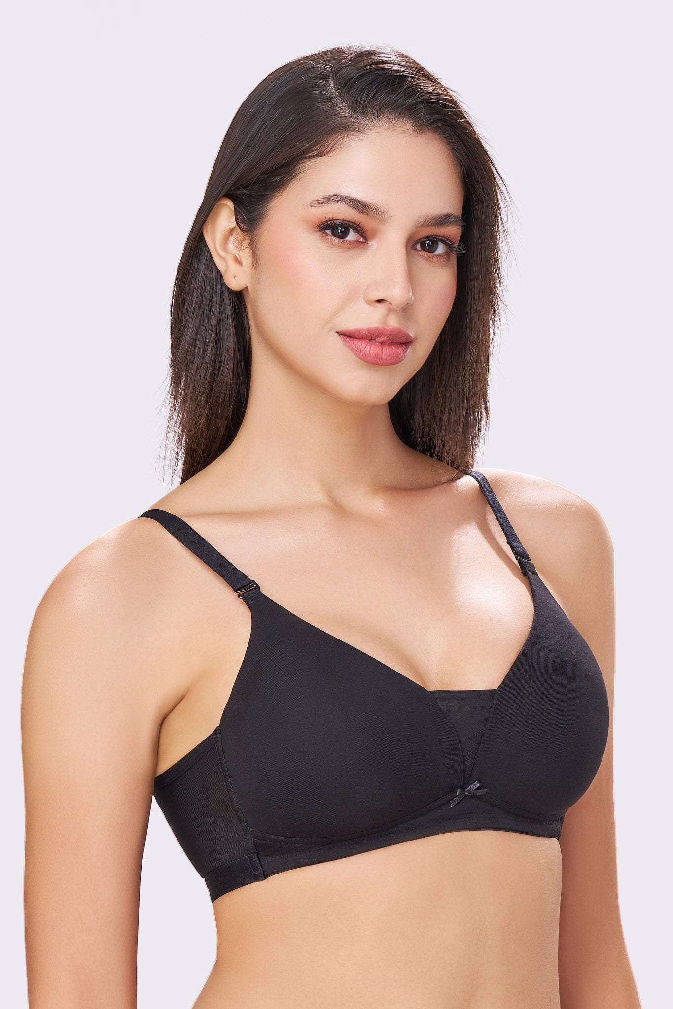 PIXIE | Seamless Cotton Comfort – Triangle Cup, Padded, Non-Wired T-Shirt Bra