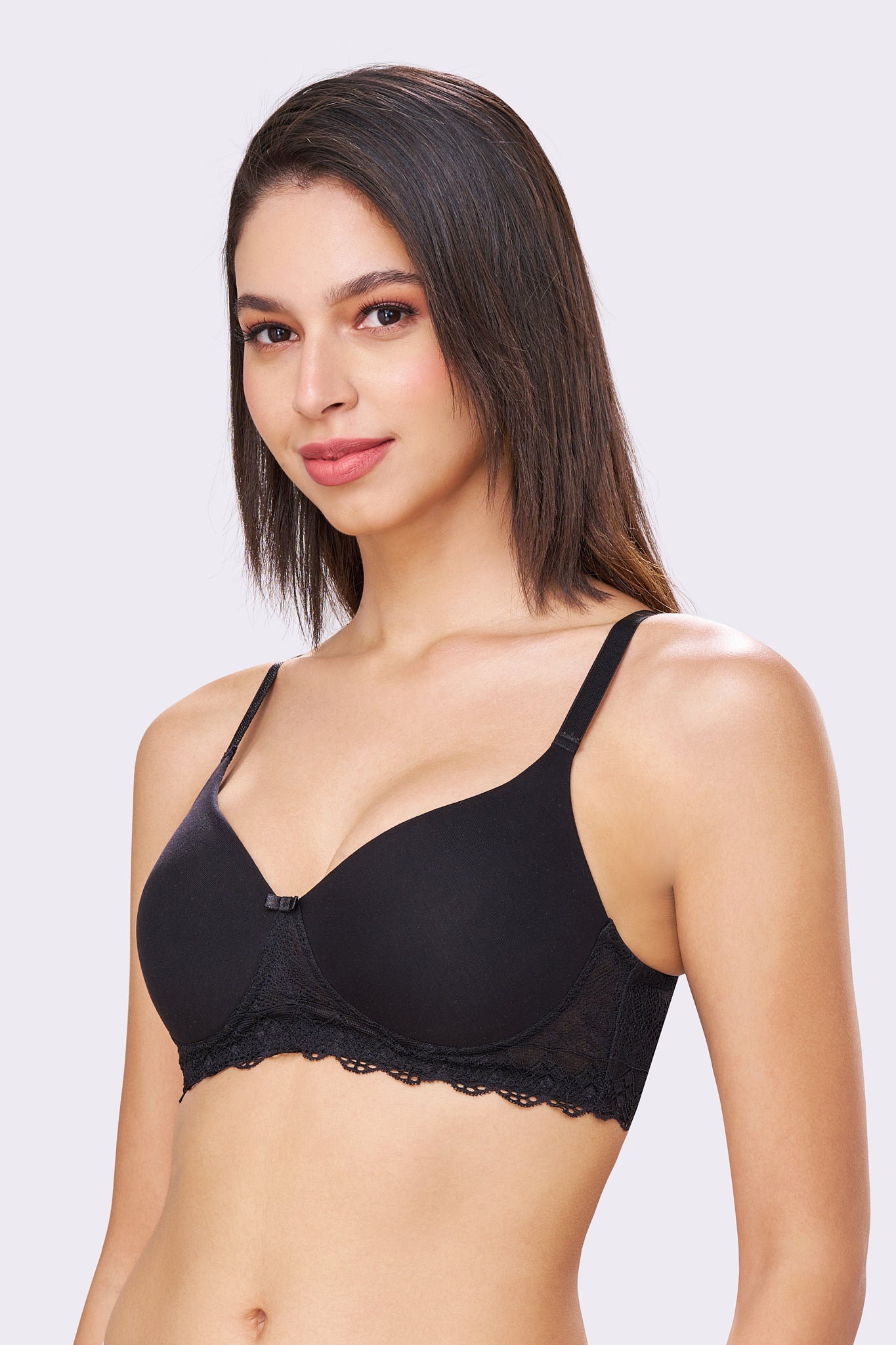 BAMBI | Lace-Trim Comfort – Lightly Padded, Non-Wired T-Shirt Bra
