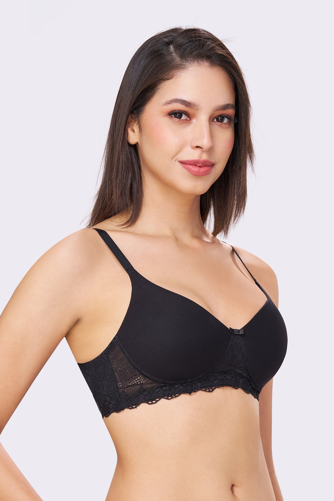 BAMBI | Lace-Trim Comfort – Lightly Padded, Non-Wired T-Shirt Bra