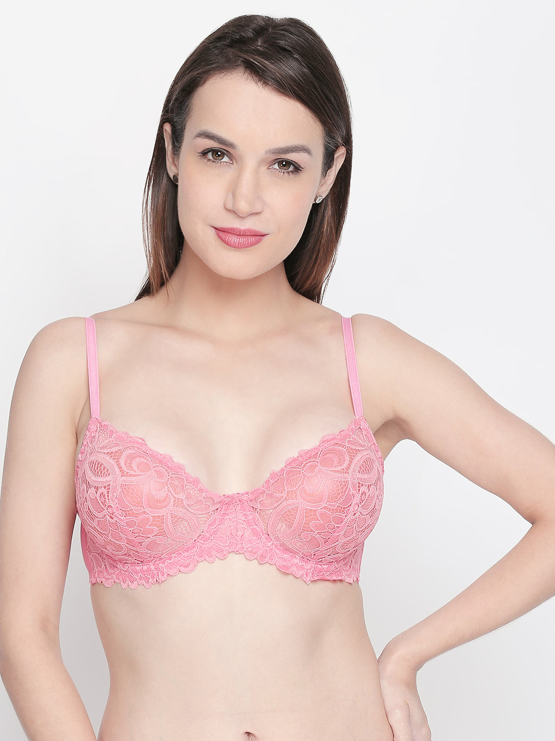 Skims | Wired Low Demi Coverage Lace Bra