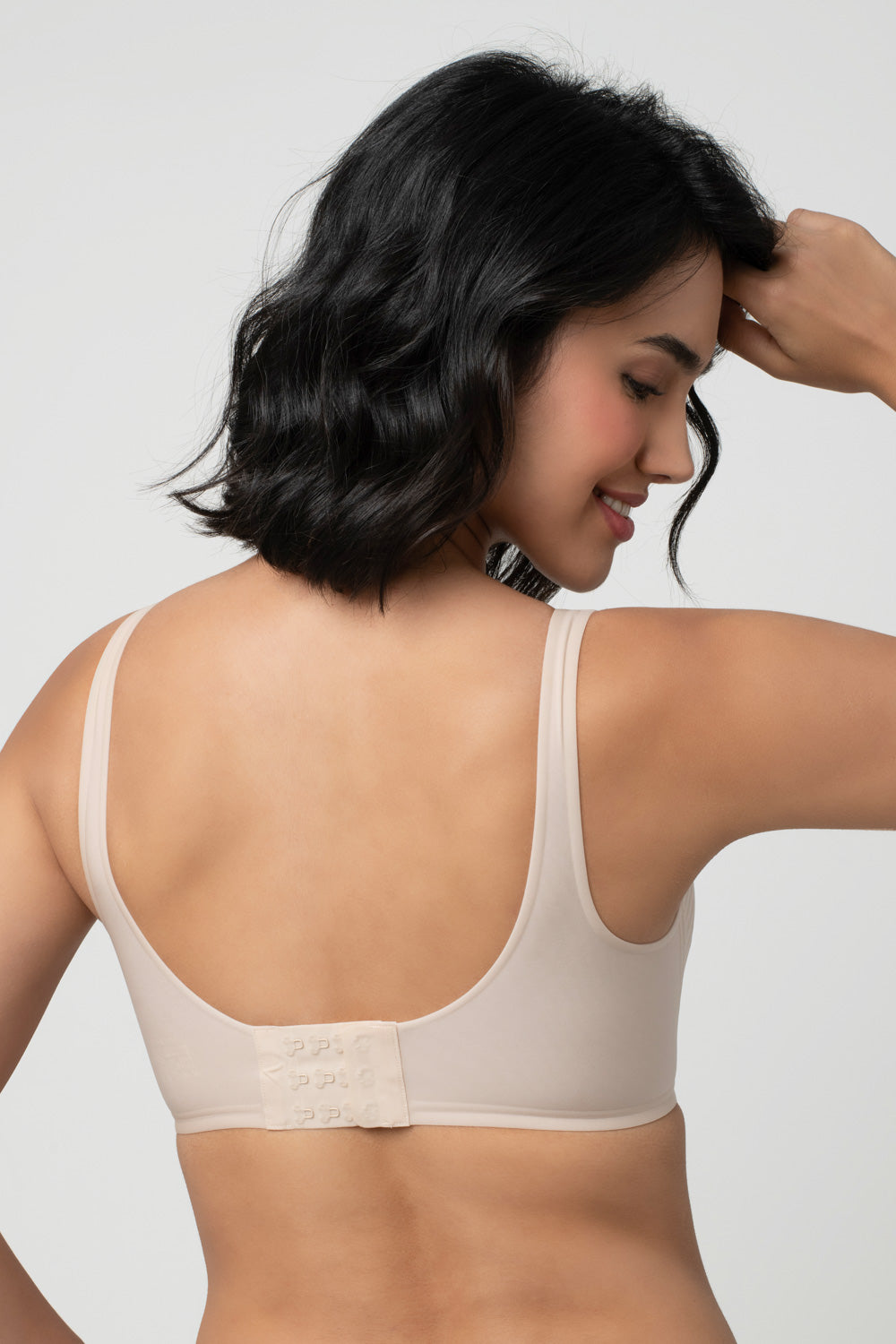 LIV | Strappy Front Detail Bra – Full Coverage, Plunge Neck, Lightweight & Supportive br